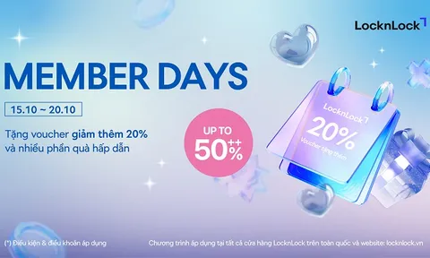 LocknLock Member Days: Tri ân hội viên với đại tiệc Mega Sale và chuỗi trải nghiệm dành cho phái đẹp